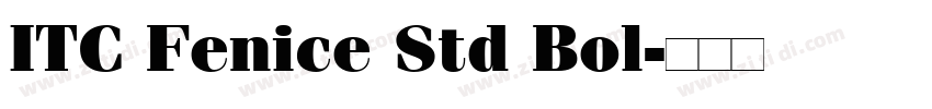 ITC Fenice Std Bol字体转换